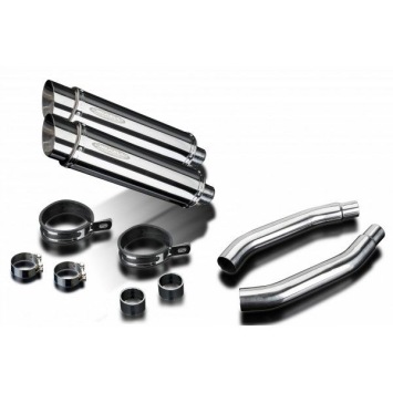 Delkevic slip-on kit Round RVS 350mm zonder e-keur - GSX-R1100 (1989-1992)