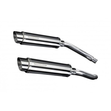 Delkevic slip-on kit Round RVS 350mm zonder e-keur - GSX-R1100 (1989-1992)