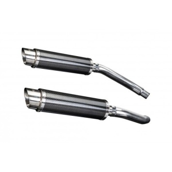 Delkevic slip-on kit Round Carbon 350mm zonder e-keur - GSX-R1100 (1989-1992)