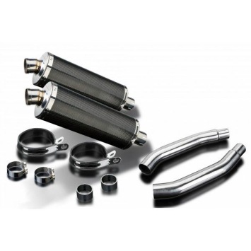 Delkevic slip-on kit Oval Carbon 350mm zonder e-keur - GSX-R1100 (1989-1992)