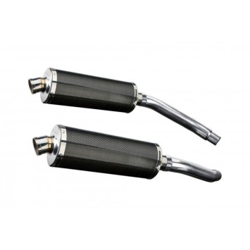 Delkevic slip-on kit Oval Carbon 350mm zonder e-keur - GSX-R1100 (1989-1992)