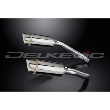 Delkevic slip-on kit Round RVS 200mm zonder e-keur - GSX-R1100 (1989-1992)