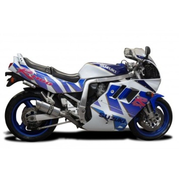 Delkevic slip-on kit Round RVS 200mm zonder e-keur - GSX-R1100 (1989-1992)