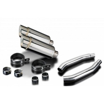 Delkevic slip-on kit Round RVS 200mm zonder e-keur - GSX-R1100 (1989-1992)