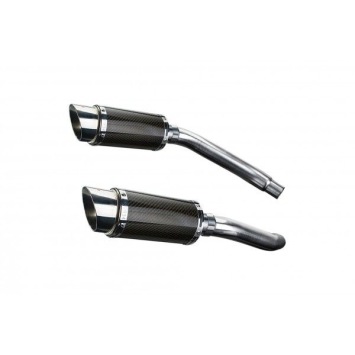 Delkevic slip-on kit Round Carbon 200mm zonder e-keur - GSX-R1100 (1989-1992)