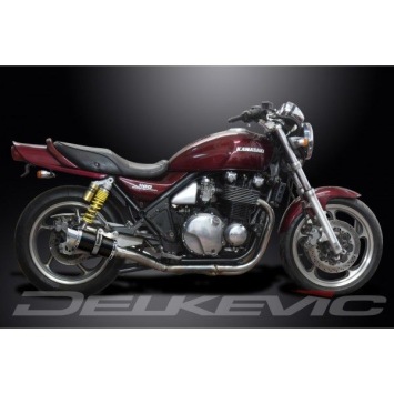 Delkevic slip-on kit Round Carbon 200mm zonder e-keur - Zephyr 1100 ZR1100A(1992-1995)