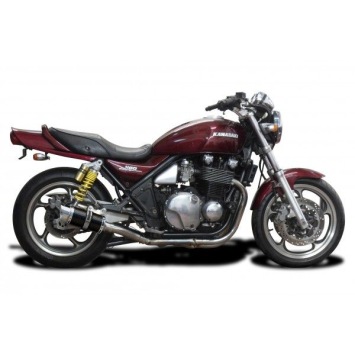 Delkevic slip-on kit Round Carbon 200mm zonder e-keur - Zephyr 1100 ZR1100A(1992-1995)