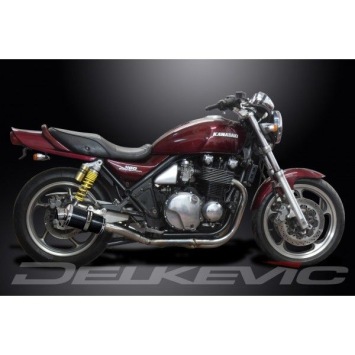 Delkevic slip-on kit Oval Carbon 225mm zonder e-keur - Zephyr 1100 ZR1100A(1992-1995)