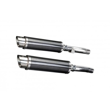 Delkevic slip-on kit Round Carbon 350mm zonder e-keur - Zephyr 1100 ZR1100A(1992-1995)