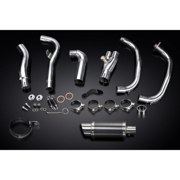 Delkevic volledig systeem Round Carbon 200mm zonder e-keur - NINJA 300 (2013-2019)