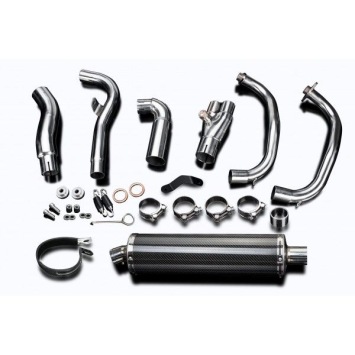 Delkevic volledig systeem Oval Carbon 450mm zonder e-keur - NINJA 300 (2013-2019)