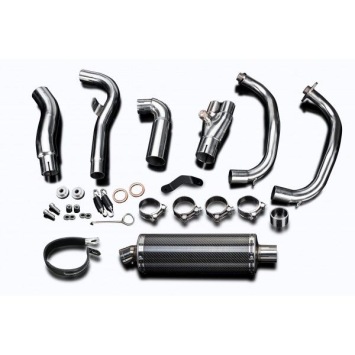 Delkevic volledig systeem Oval Carbon 350mm zonder e-keur - NINJA 300 (2013-2019)