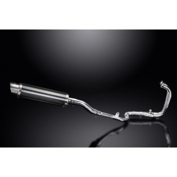 Delkevic volledig systeem Round Carbon 350mm zonder e-keur - NINJA 300 (2013-2019)