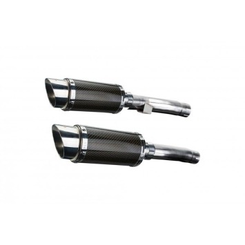 Delkevic slip-on kit Round Carbon 200mm zonder e-keur - Zephyr 1100 ZR1100B (1996-1997)