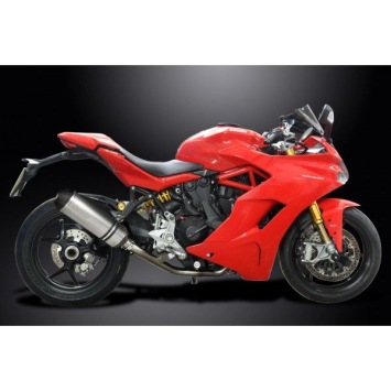 Delkevic slip-on kit X-Oval Titanium 343mm zonder e-keur - SUPERSPORT 2017-2019