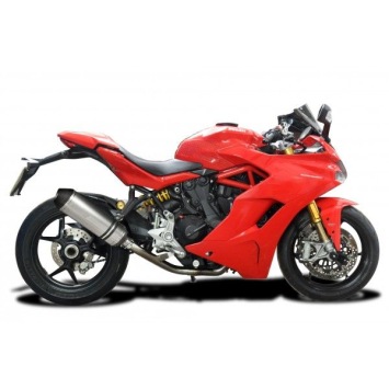 Delkevic slip-on kit X-Oval Titanium 343mm zonder e-keur - SUPERSPORT 2017-2019