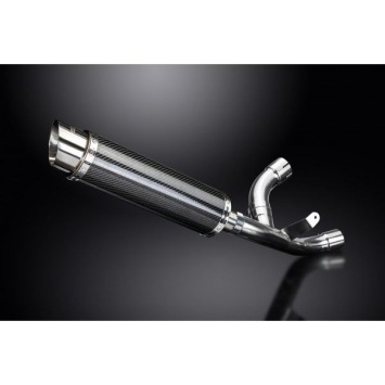 Delkevic slip-on kit Round Carbon 350mm zonder e-keur - SUPERSPORT 2017-2019