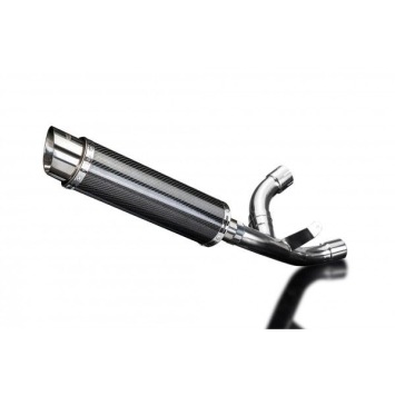 Delkevic slip-on kit Round Carbon 350mm zonder e-keur - SUPERSPORT 2017-2019