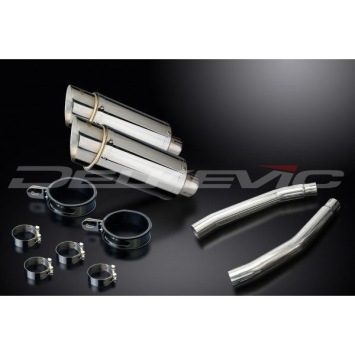 Delkevic slip-on kit Round RVS 200mm zonder e-keur - GSX1300R HAYABUSA (2008-2019)