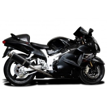 Delkevic volledig systeem Oval Carbon 350mm zonder e-keur - GSX1300R HAYABUSA 1999-2007