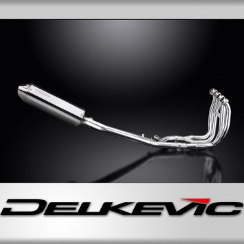 Delkevic volledig systeem Tri-Oval RVS 320mm zonder e-keur - GSX1300R HAYABUSA 1999-2007