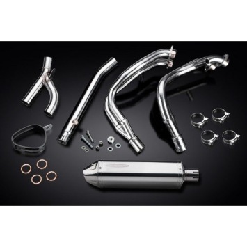 Delkevic volledig systeem Tri-Oval RVS 320mm zonder e-keur - GSX1300R HAYABUSA 1999-2007