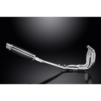 Delkevic volledig systeem Round Carbon 350mm zonder e-keur - GSX1300R HAYABUSA 1999-2007