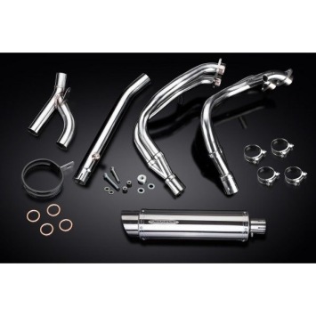 Delkevic volledig systeem Round RVS 350mm zonder e-keur - GSX1300R HAYABUSA 1999-2007