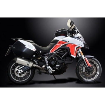 Delkevic slip-on kit X-Oval Titanium 343mm zonder e-keur - MULTISTRADA 950 2017-2018