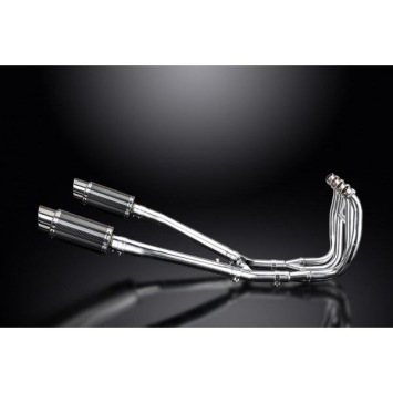 Delkevic volledig systeem Round Carbon 200mm zonder e-keur - GSX1300R HAYABUSA 1999-2007