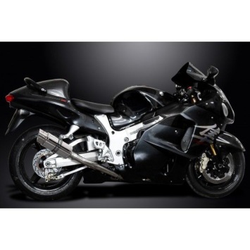 Delkevic volledig systeem Round RVS 200mm zonder e-keur - GSX1300R HAYABUSA 1999-2007