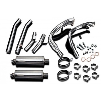 Delkevic volledig systeem Oval RVS 350mm zonder e-keur - GSX1300R HAYABUSA 1999-2007