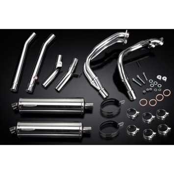 Delkevic volledig systeem Oval RVS 450mm zonder e-keur - GSX1300R HAYABUSA 1999-2007