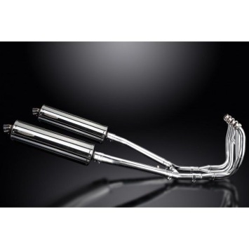 Delkevic volledig systeem Oval RVS 450mm zonder e-keur - GSX1300R HAYABUSA 1999-2007