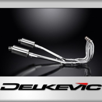 Delkevic volledig systeem Oval RVS 225mm zonder e-keur - GSX1300R HAYABUSA 1999-2007