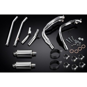 Delkevic volledig systeem Oval RVS 225mm zonder e-keur - GSX1300R HAYABUSA 1999-2007