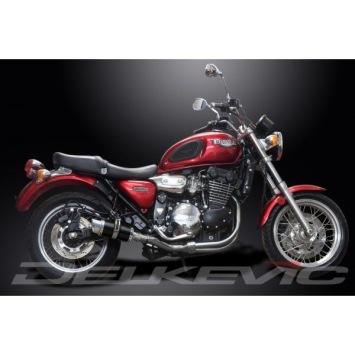 Delkevic slip-on kit Round Carbon 200mm zonder e-keur - LEGEND (1998-2001)