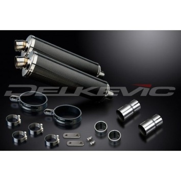 Delkevic slip-on kit Oval Carbon 450mm zonder e-keur - LEGEND (1998-2001)
