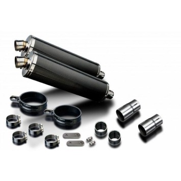 Delkevic slip-on kit Oval Carbon 450mm zonder e-keur - LEGEND (1998-2001)