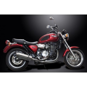 Delkevic slip-on kit Tri-Oval RVS 320mm zonder e-keur - LEGEND (1998-2001)