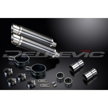 Delkevic slip-on kit Round Carbon 350mm zonder e-keur - LEGEND (1998-2001)