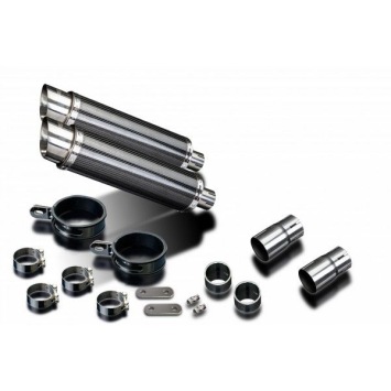 Delkevic slip-on kit Round Carbon 350mm zonder e-keur - LEGEND (1998-2001)