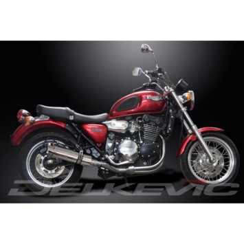 Delkevic slip-on kit Round RVS 350mm zonder e-keur - LEGEND (1998-2001)