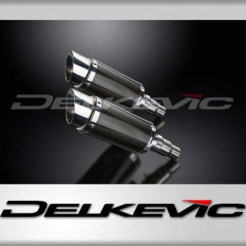 Delkevic slip-on kit Round Carbon 200mm - Speed Triple R 1050 (2012-2016)