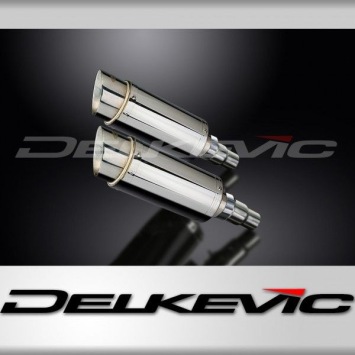 Delkevic slip-on kit Round RVS 200mm zonder e-keur - Speed Triple R 1050 (2012-2016)