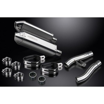 Delkevic slip-on kit Tri-Oval RVS 320mm zonder e-keur - Sprint Executive (1998)