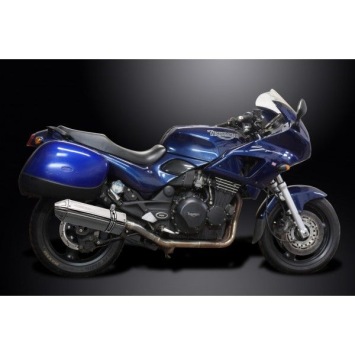 Delkevic slip-on kit Tri-Oval RVS 320mm zonder e-keur - Sprint Executive (1998)