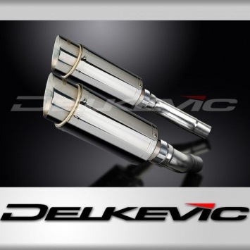 Delkevic slip-on kit Round RVS 200mm zonder e-keur - Street Triple 675 (2007-2012)