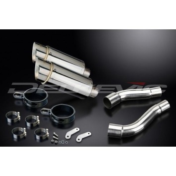 Delkevic slip-on kit Round RVS 200mm zonder e-keur - Street Triple 675 (2007-2012)