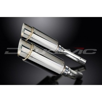 Delkevic slip-on kit Round RVS 200mm zonder e-keur - Street Triple R (2009-2012)